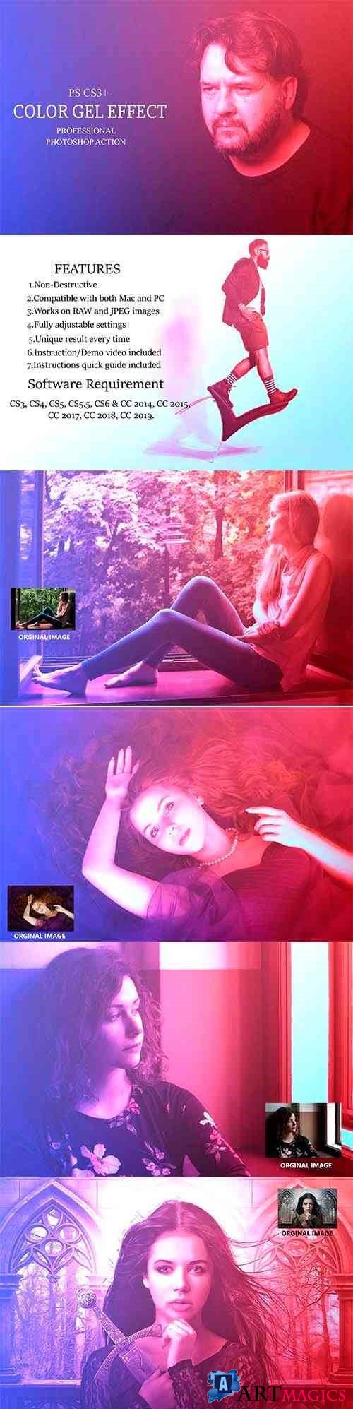 Color Gel Effect - Photoshop Action - 4145587
