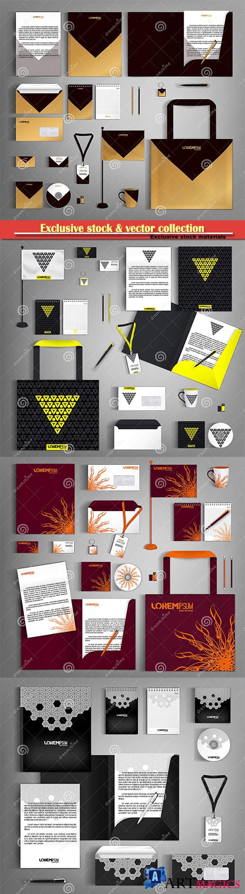 Vector template business design set of stationery, corporate identity