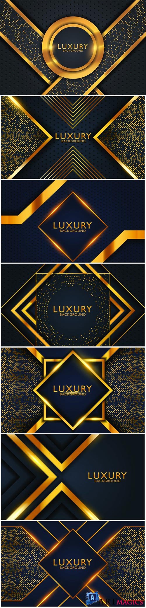 Geometric luxury gold metal background. Graphic design element for invitation, cover