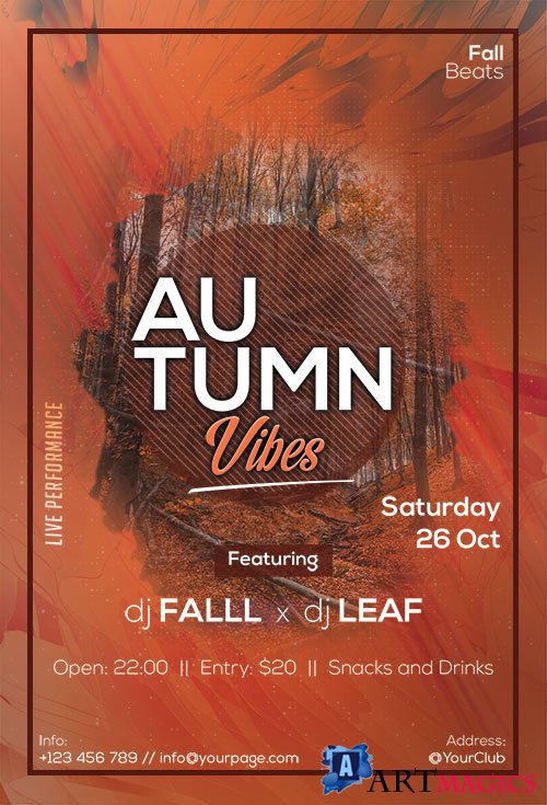 Autumn Vibes - Premium flyer psd template