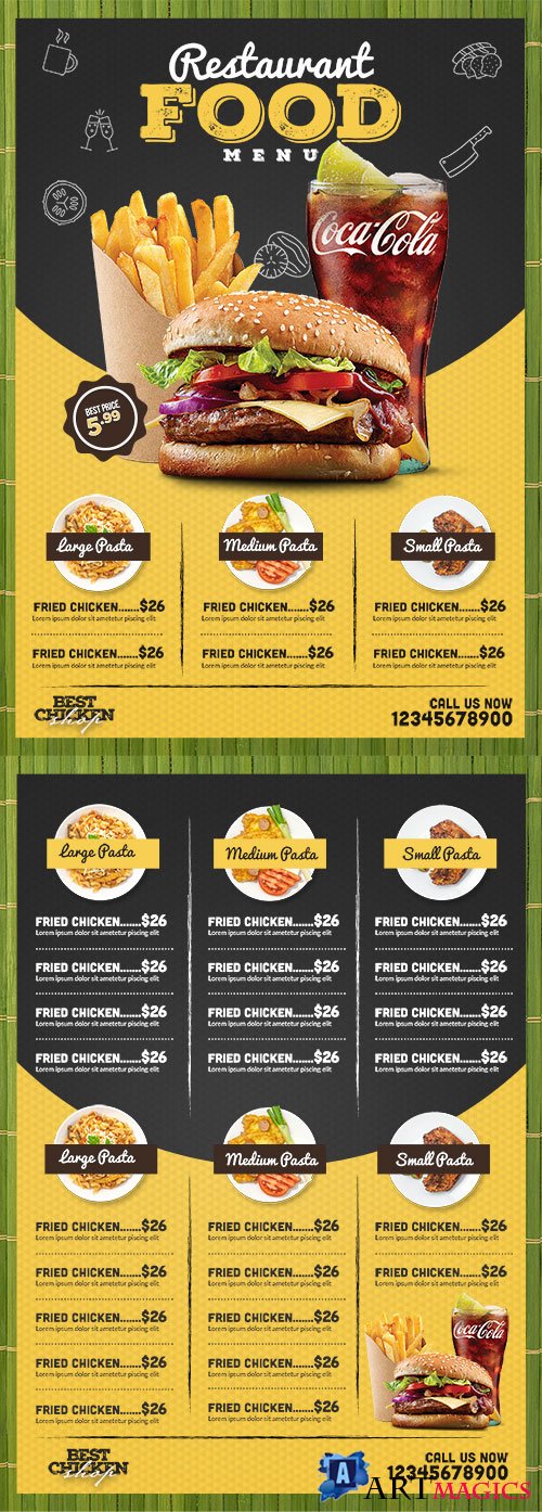Food menu - Premium flyer psd template