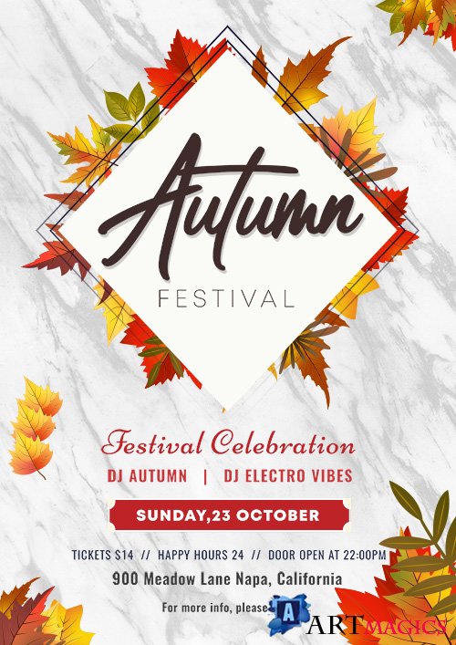 Autumn Festival - Premium flyer psd template