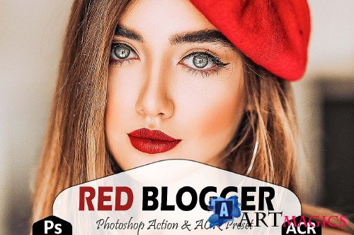 Red Blogger Photoshop Actions And ACR Presets - 362614
