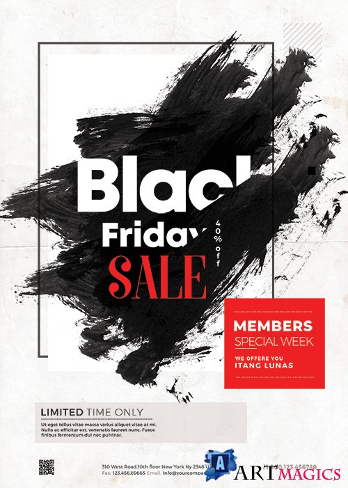 Black Friday Sale Event PSD Flyer