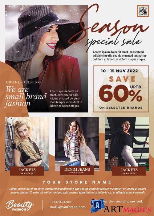 Fashion Sale - Premium flyer psd template