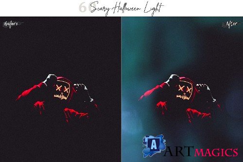 60 Scary Halloween lights Effect Photo Overlays 372715