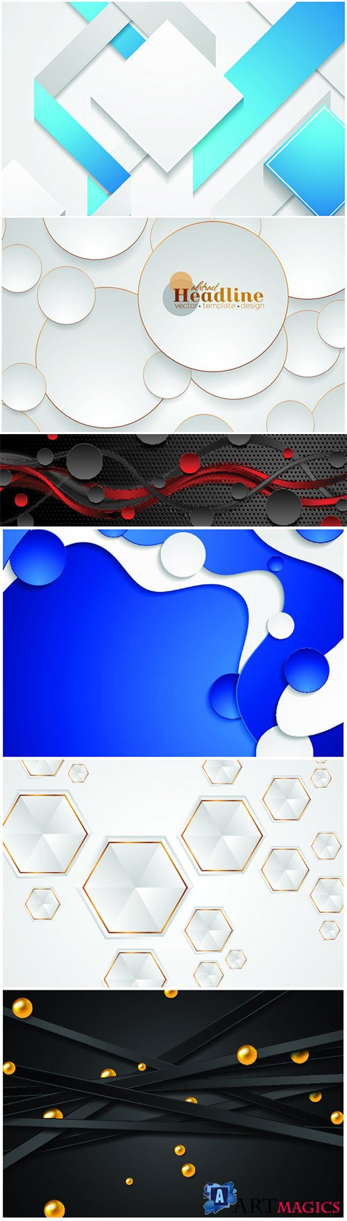 Vector 3d modern background