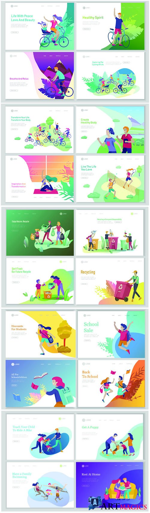Website page isometric vector, flat banner concept illustration # 23