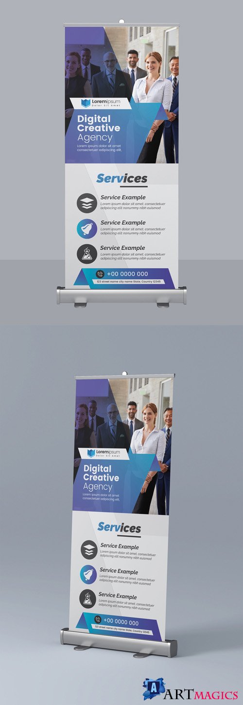 Corporate Business Roll Up Banner Layout 295382509