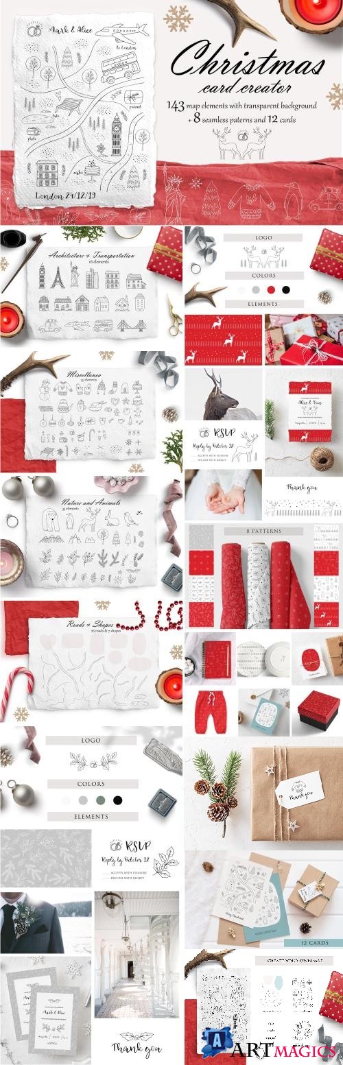 Christmas card map creator - 4098412