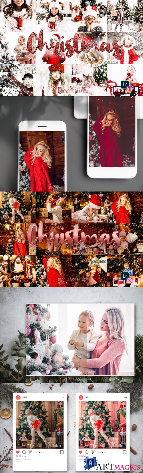 Christmas presets, winter lightroom - 374433