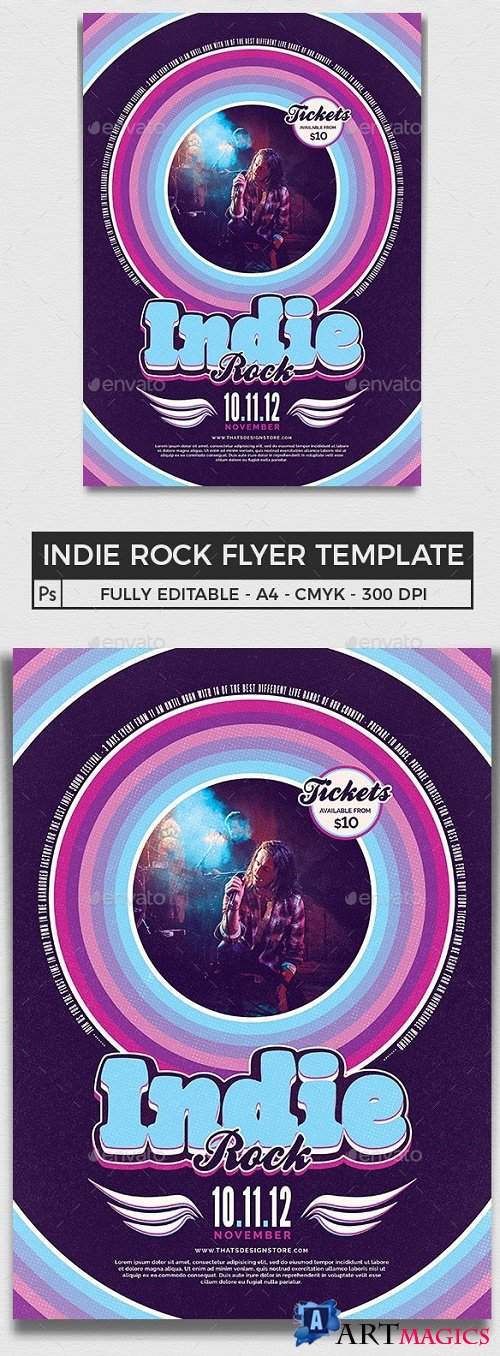 Indie Rock Flyer Template V5 - 24882755 - 4226244