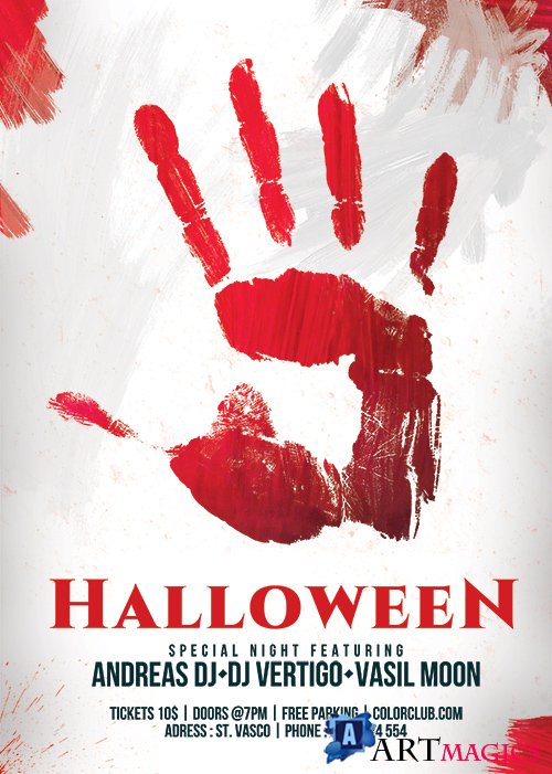 Halloween Poster - Premium flyer psd template