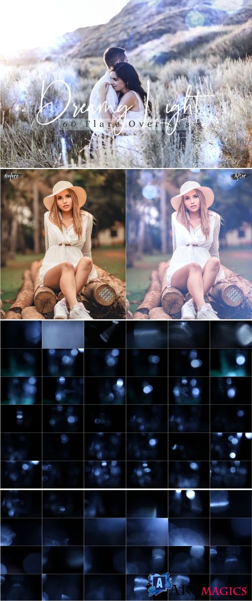 60 Dreamy lights Effect Photo Overlays - 377230