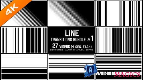 Videohive - Line Transitions Bundle 1 - 4K - 23652335