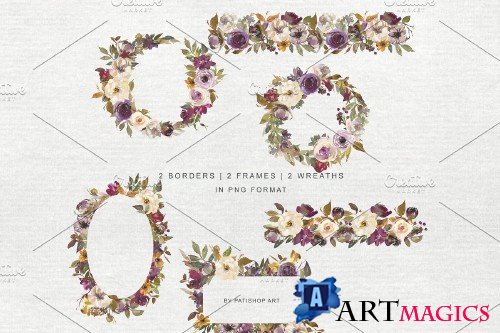 Autumn Flowers Clipart Collection - 4042899