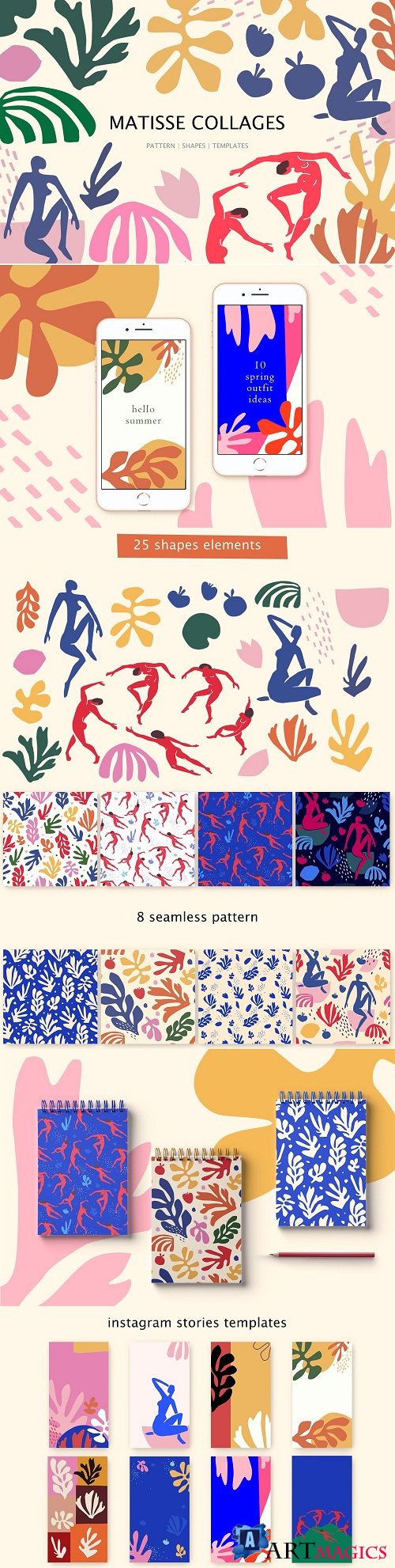 Matisse collages art - 3917458