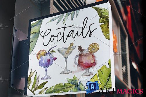Cocktail Illustrations Watercolor Party 4271614