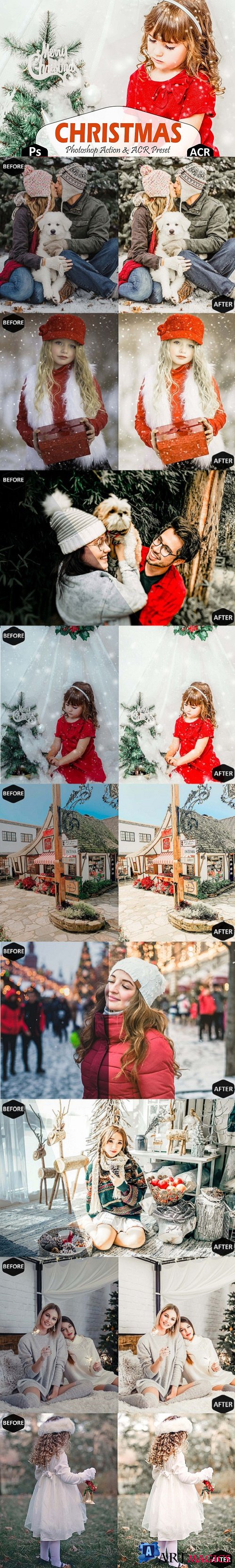 Christmas Photoshop Actions And ACR Presets - 377422