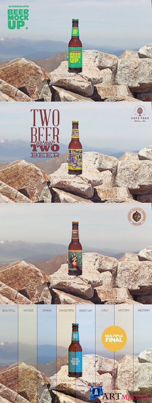 Stone Mountain Beer Mockup - 4274983