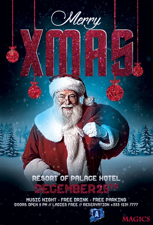Santa Xmas - Premium flyer psd template