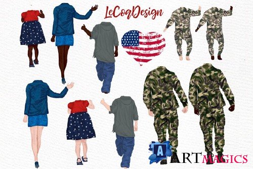 Army Family Clipart Soldier clipart - 4262994