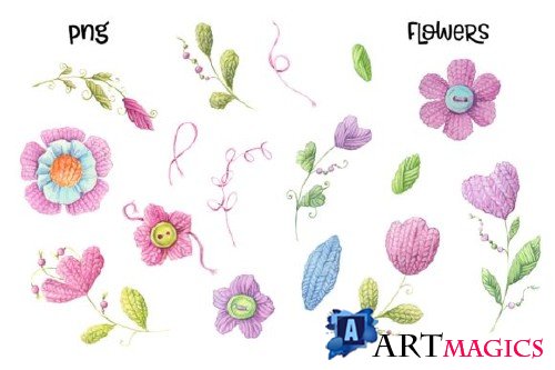 Hand Made  Watercolor Clip Art 4259565