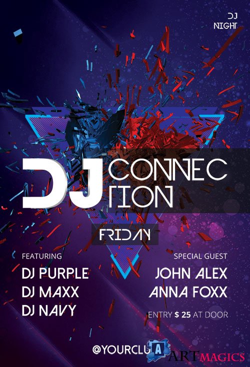 DJ Connection - Premium flyer psd template