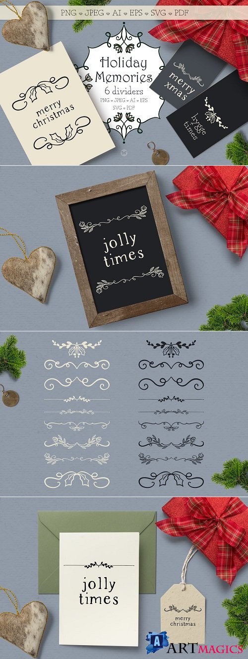 Christmas clipart and dividers 4278435