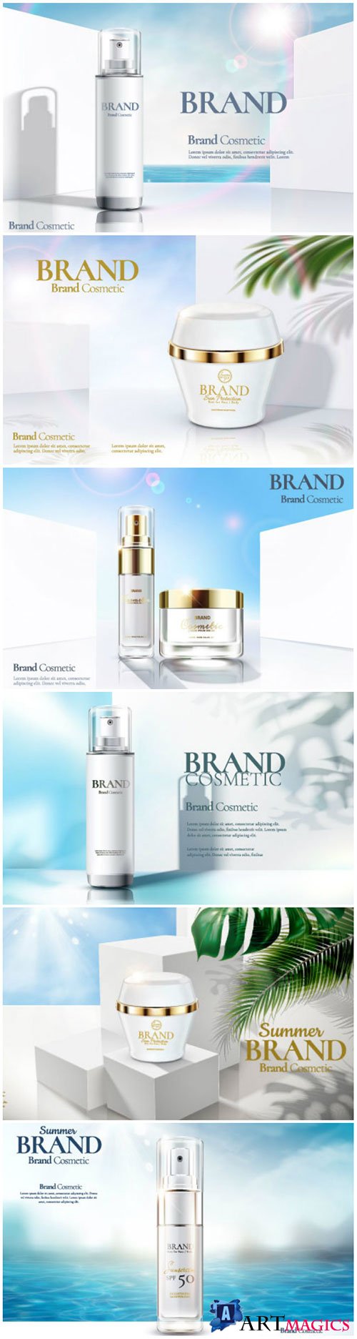 Brand cosmetic design, foundation banner ads # 5