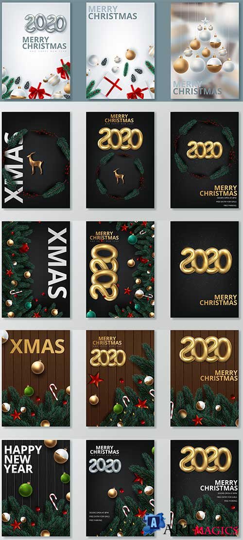   - 3 -   / Christmas banners - 3 - Vector Graphics