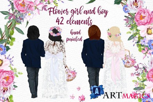 Wedding Flower Girl and Page boy - 4279231