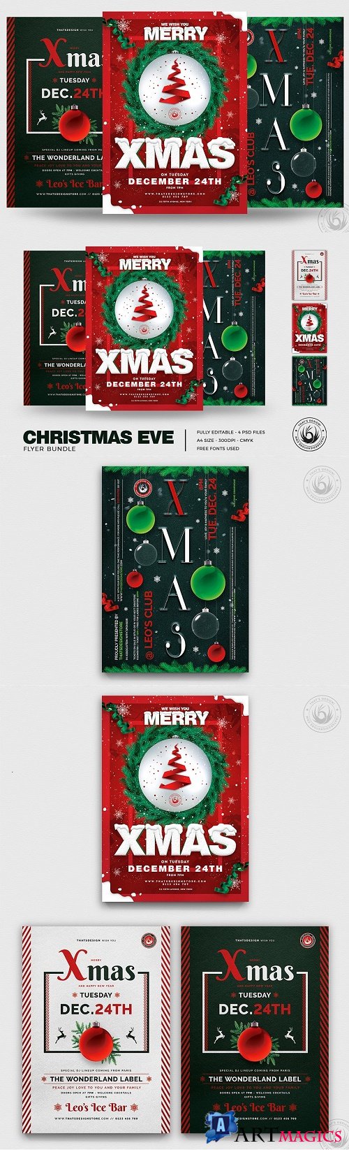 Christmas Eve Flyer Bundle V2 - 4280686
