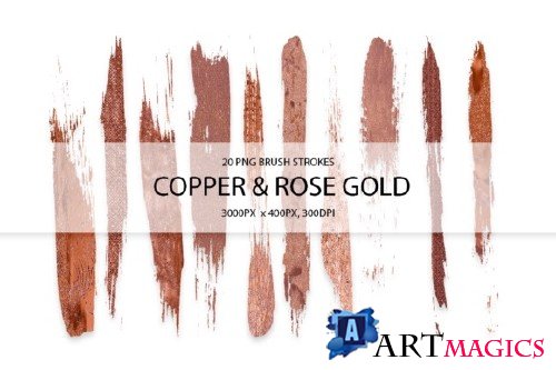 Cooper & Rose Gold Strokes