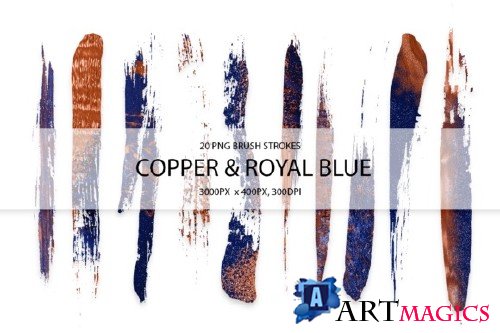 Cooper & Royal Blue Strokes
