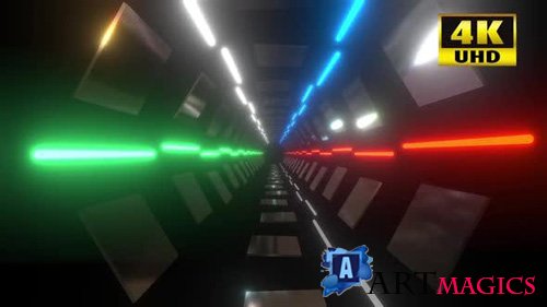 Videohive - Colorful Tunnel Vj Loop - 24730084