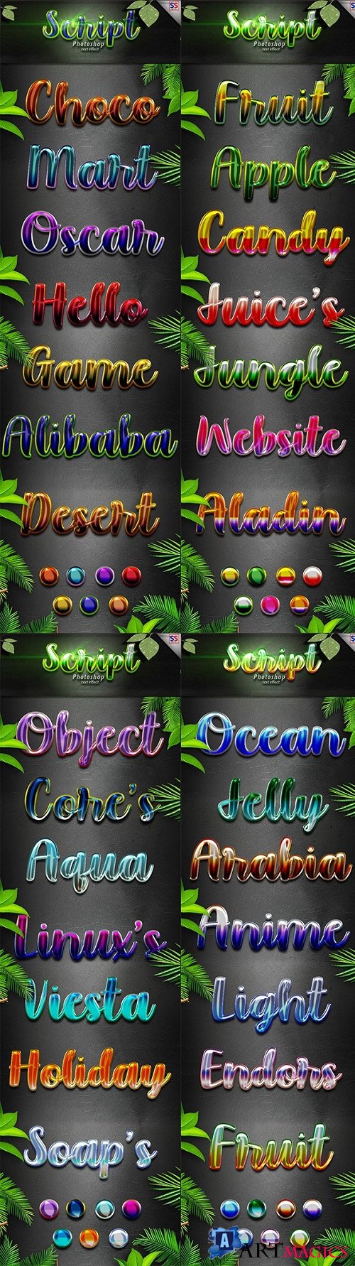 28 Bundle Script Text Effect Styles 24864808