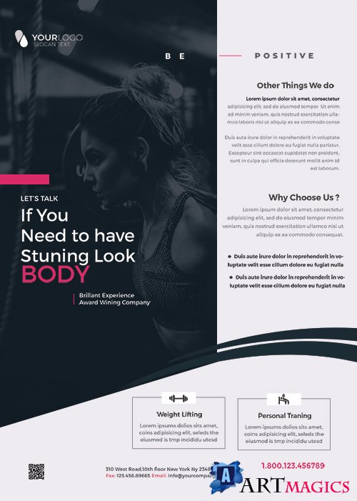 Gym Fit - Premium flyer psd template