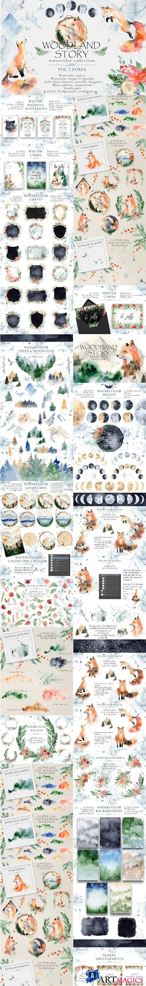 Woodland story Vol.2 Foxes - 4308842