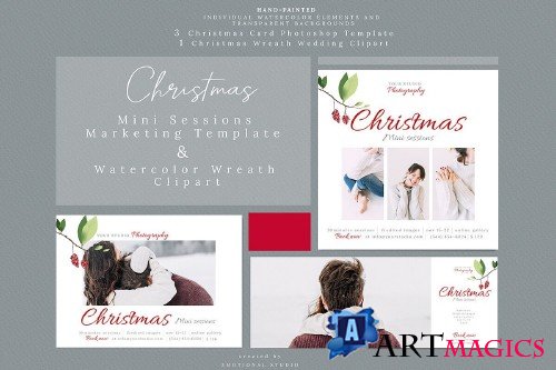 Holiday Mini Sessions Marketing Template - 384038