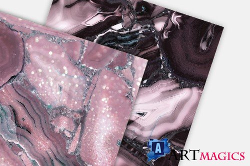 Rose Marble Christmas Textures - 4043897