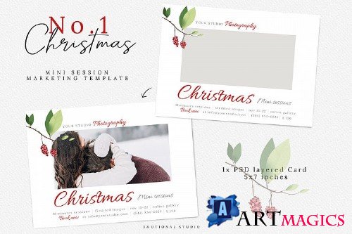 Holiday Mini Sessions Marketing Template - 384038