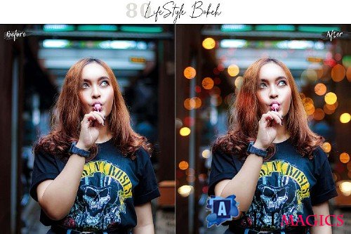 80 LifeStyle Bokeh lights Pack 03 Effect Photo Overlays 384892