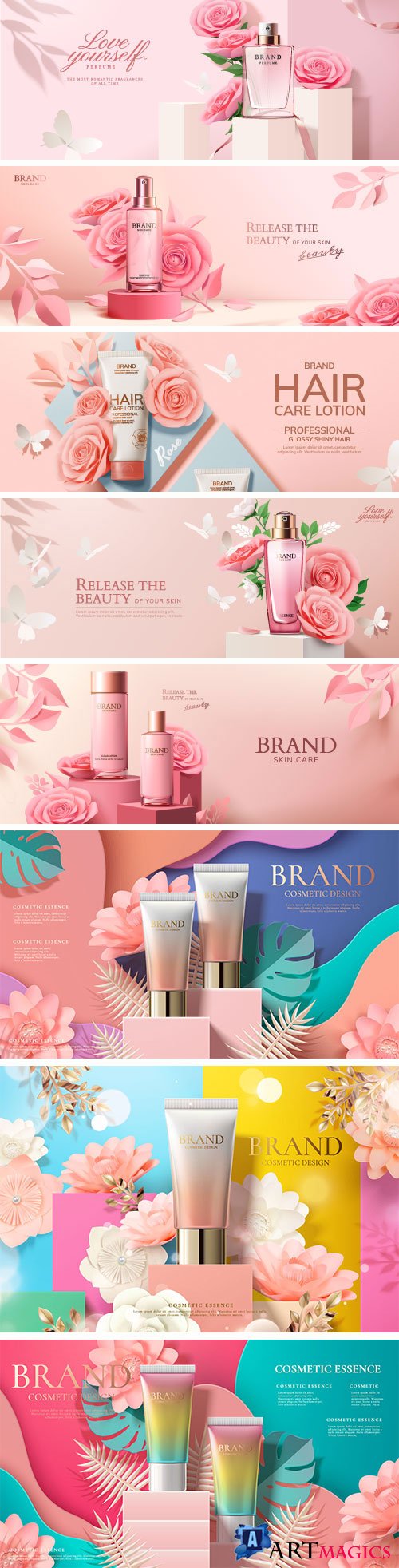 Brand cosmetic design, foundation banner ads # 7