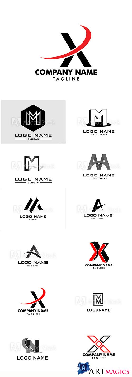 Logo and symbol vector letter