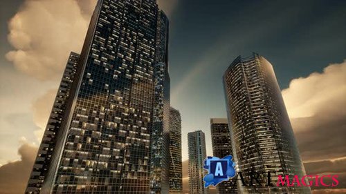 Videohive - Skyscrapers or Modern Buildings in the City - 
25083126