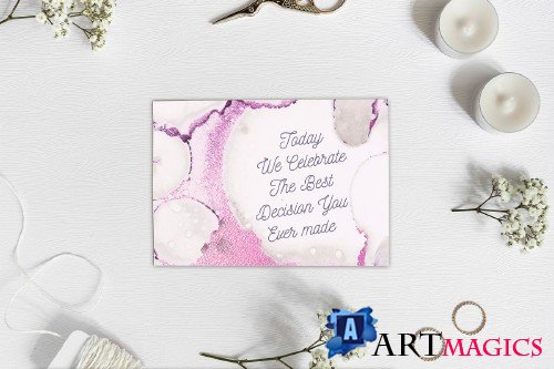 Watercolor+Ink Christmas Backgrounds - 3117485