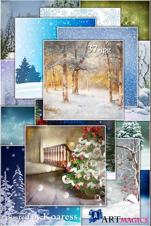      - Winter and Christmas backgrounds for design