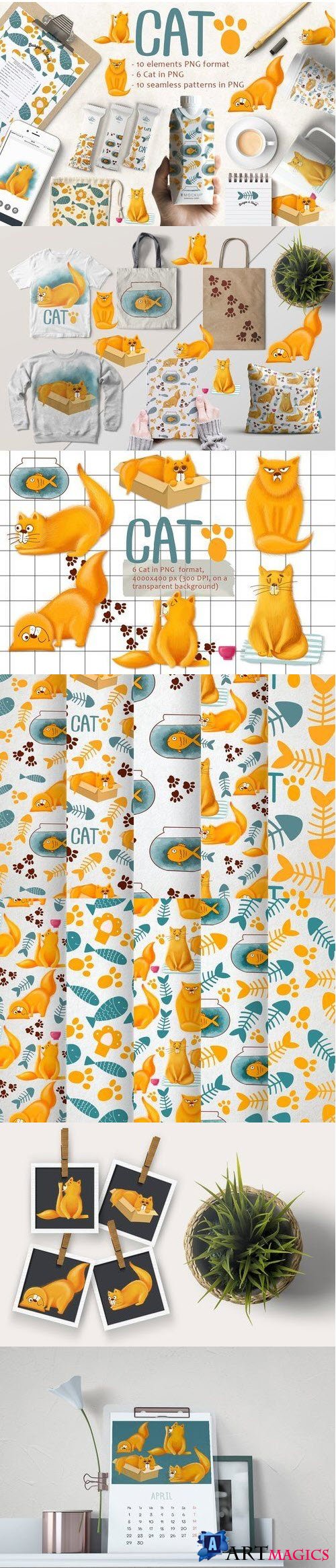 Cute Cat Patterns - 4318276