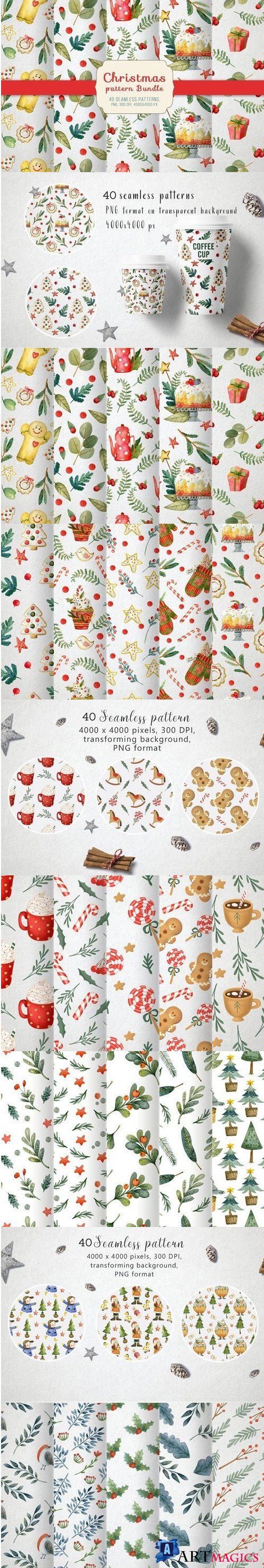 Christmas pattern Bundle - 4308808